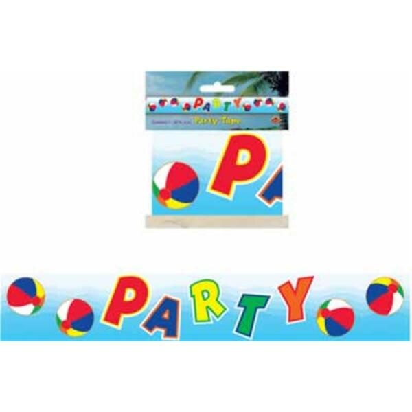Beistle Co Beach Ball Party Tape, 12PK 66122